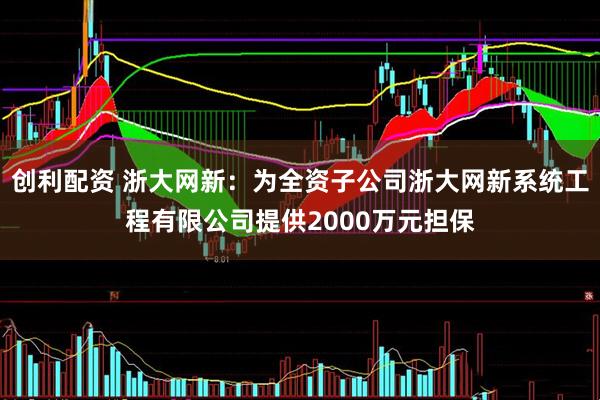 创利配资 浙大网新：为全资子公司浙大网新系统工程有限公司提供2000万元担保